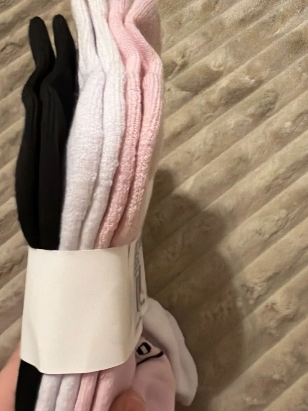 Jordan 6-Pack Cushioned Ankle Socks - Pink & Black